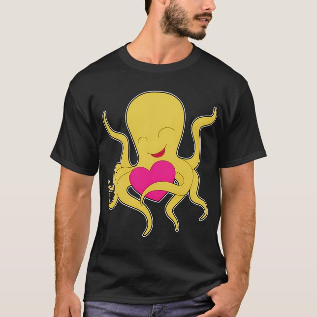Camiseta Coração de polvo (Frente)
