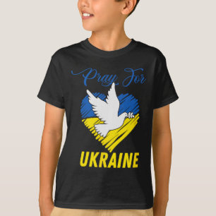 Camiseta Coração de Pombo da Ucrânia