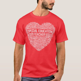 Camiseta Coração de Professores de Educação Especial