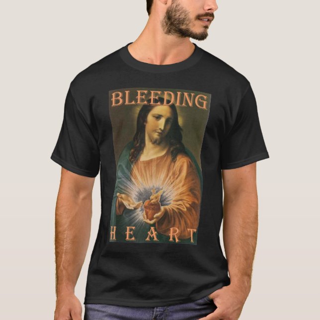 CAMISETA CORAÇÃO DE SANGRAMENTO SAGRADO DE JESUS (Frente)