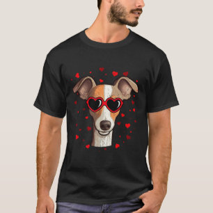 Camiseta Coração de São Valentão do galgo italiano Amantes