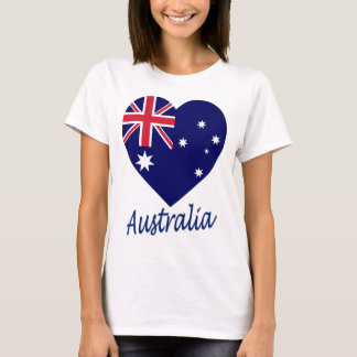 Camiseta Coração de Sinalizador da Austrália