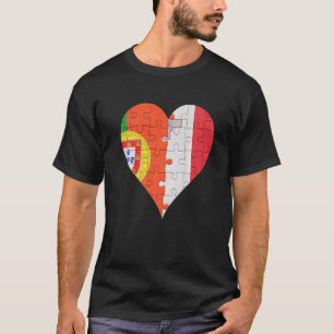 Camiseta Coração de Sinalizador Maltês Português