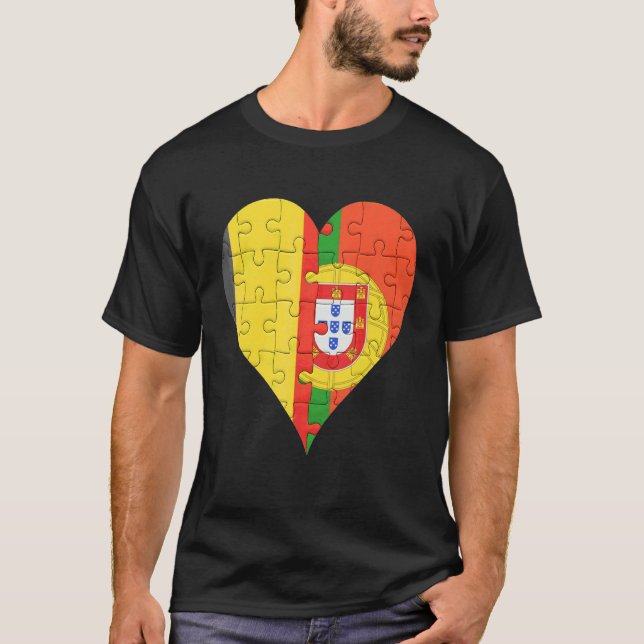 Camiseta Coração de Sinalizador Português Belga (Frente)