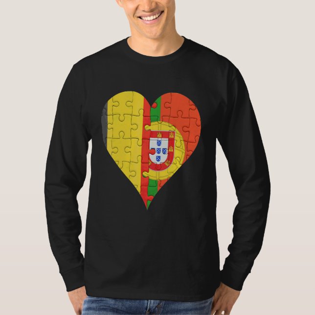 Camiseta Coração de Sinalizador Português Belga (Frente)