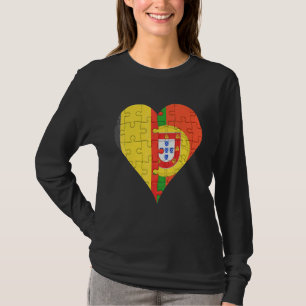 Camiseta Coração de Sinalizador Português Belga