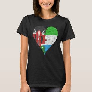 Camiseta Coração de Sinalizador Queniano Serra Leoa