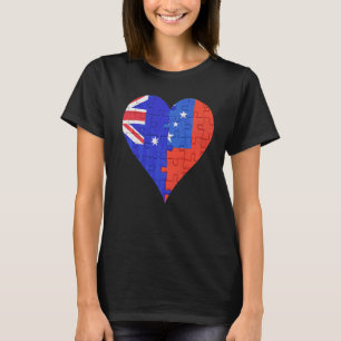 Camiseta Coração de Sinalizador Samoano Australiano