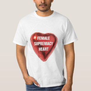 CAMISETA CORAÇÃO DE SUPREMACIA FEMININA 