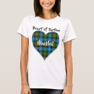 Camiseta Coração de Tartan do Clã MacNeil Xadrez