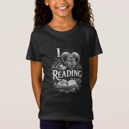 Camiseta Coração de um Amante de Livros