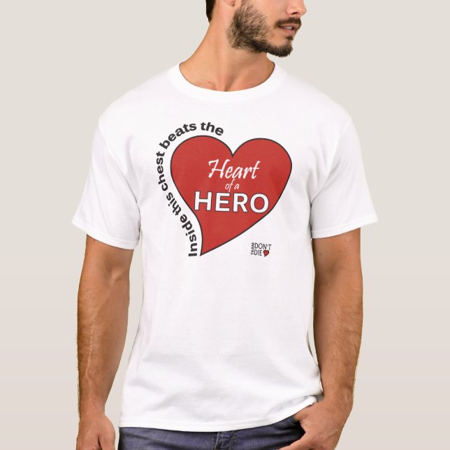 Camiseta Coração de um Herói (Frente)