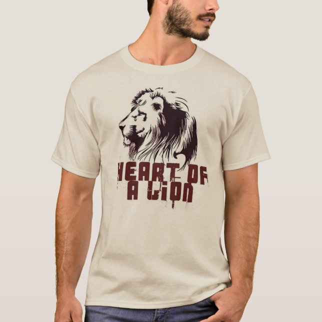 Camiseta Coração de um leão (Frente)