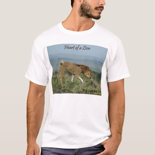 Camiseta Coração de um leão (Frente)