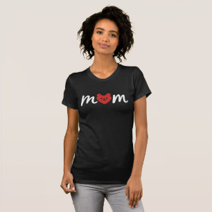 Camiseta Coração de Urso Amor Minimalista Mãe