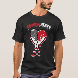 Camiseta Coração Derrubando OG Herança 1s Correspondente