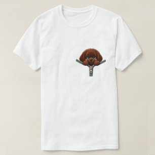 Camiseta Coração Deszipado, Cheio de Amor Newfie