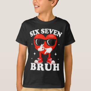 Camiseta Coração divertido Dabbing Bruh 67 Meme Dia dos Nam