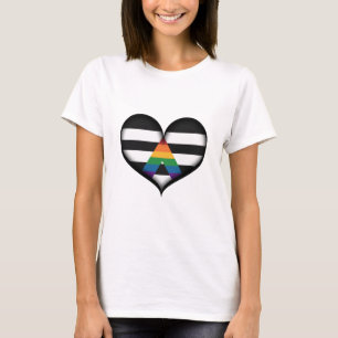 Camiseta Coração do aliado de LGBT