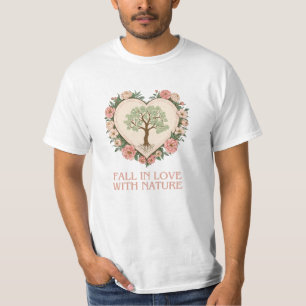 Camiseta Coração do Amor da Natureza