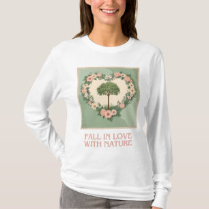 Camiseta Coração do Amor da Natureza