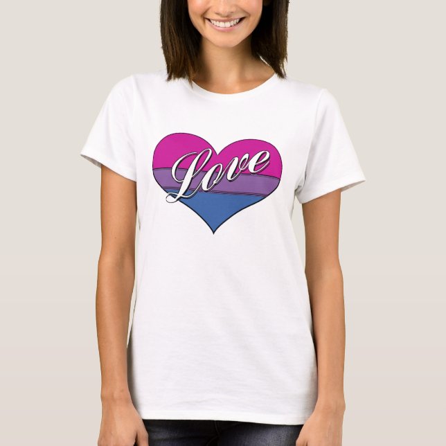 Camiseta Coração do amor do Bi (Frente)