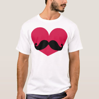 Camiseta Coração do bigode