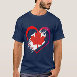Camiseta Coração do Canadá