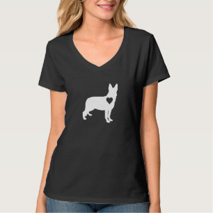 Camiseta Coração do Cão german shepherd
