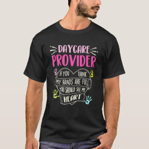 Camiseta Coração do cheio - Provedor de Cuidados de Dia Nan