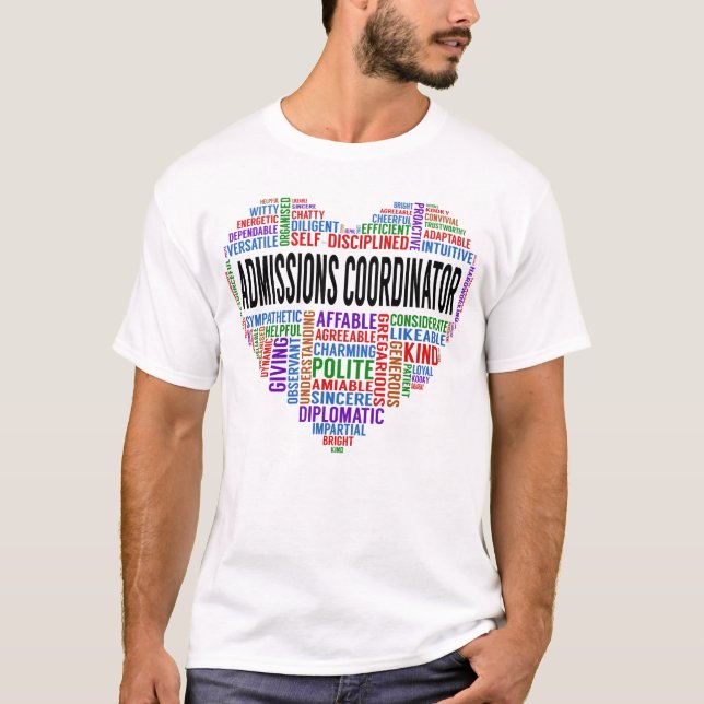 Camiseta Coração do Coordenador de Admissões (Frente)