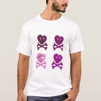 Camiseta Coração do crânio