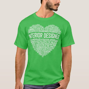 Camiseta Coração do Designer Interior