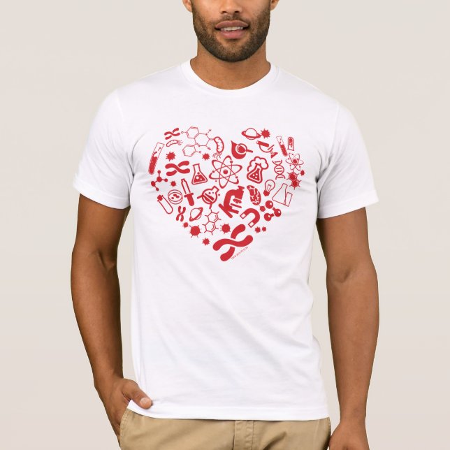 Camiseta Coração do espaço e da ciência (Frente)