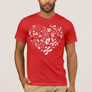 Camiseta Coração do espaço e da ciência
