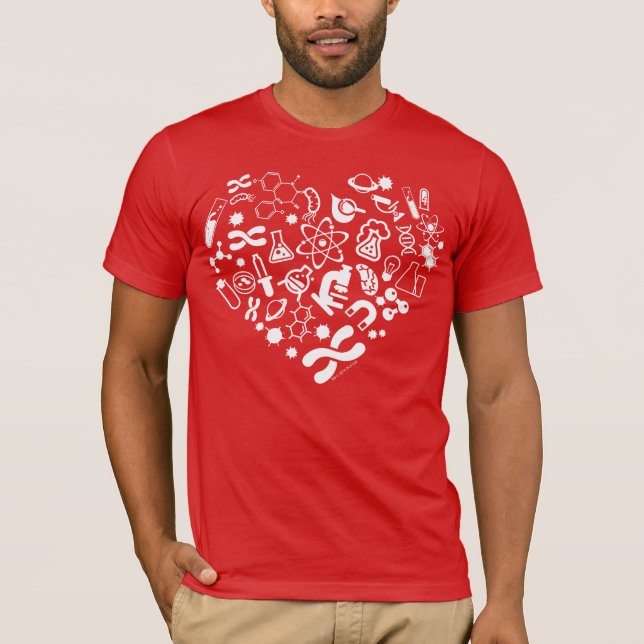 Camiseta Coração do espaço e da ciência (Frente)