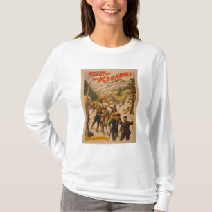 Camiseta Coração do Klondike - através da passagem de