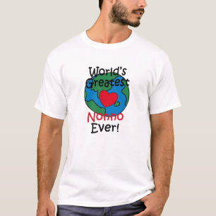 Camiseta Coração do Melhor Nonno do Mundo