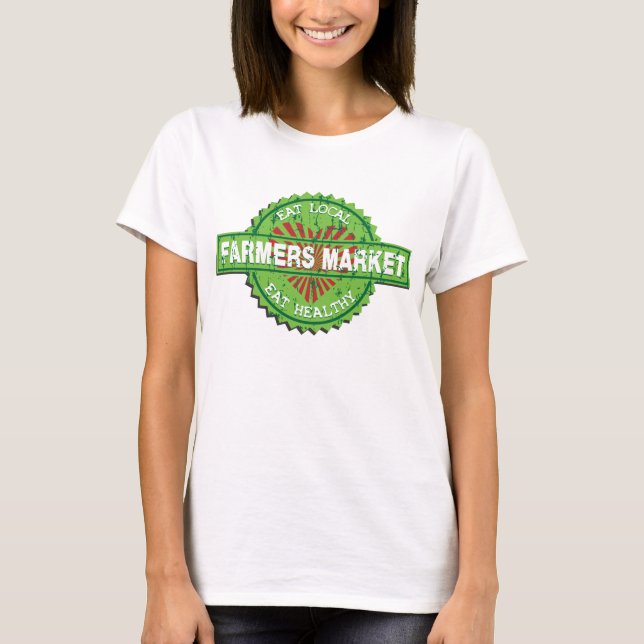 Camiseta Coração do mercado dos fazendeiros (Frente)