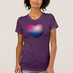 CAMISETA CORAÇÃO DO ORGULHO BISEXUAL