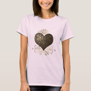 Camiseta Coração do ouro