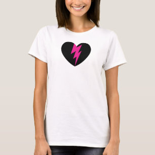 Camiseta Coração do parafuso de relâmpago