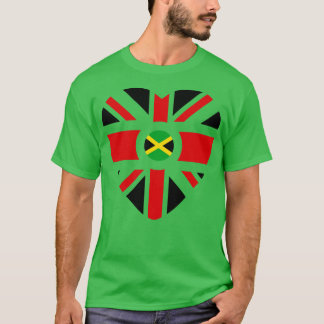 Camiseta Coração do Patrimônio Multinacional jamaicano Brit