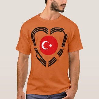 Camiseta Coração do Patrimônio Multinacional Turco Coreano