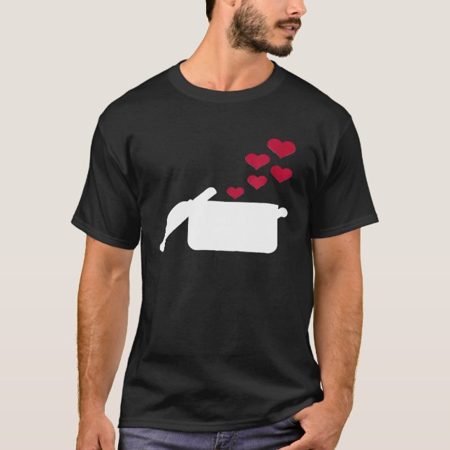 Camiseta Coração do Pote do cozinhar (Frente)