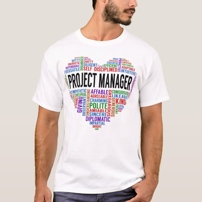 Camiseta Coração do Project Manager (Frente)