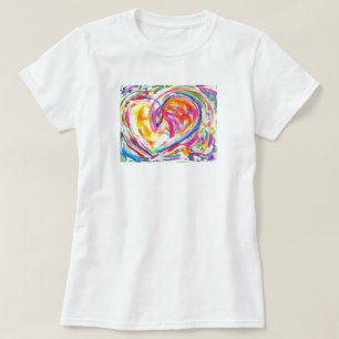 Camiseta Coração do t-shirt da alegria (parte dianteira)