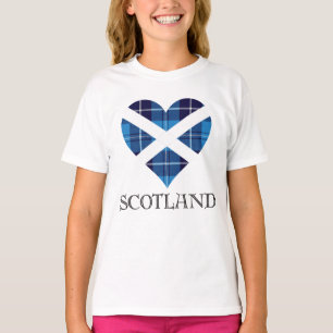 Camiseta Coração do Tartan - Scotland