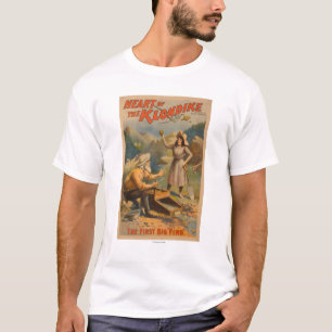 Camiseta Coração do teatro Dourado da mineração de Klon
