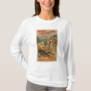 Camiseta Coração do teatro Dourado da mineração de Klondike